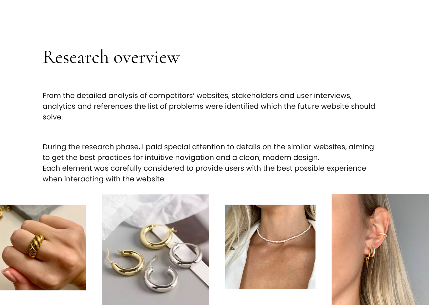 Elara jewellery website case study visual 12
