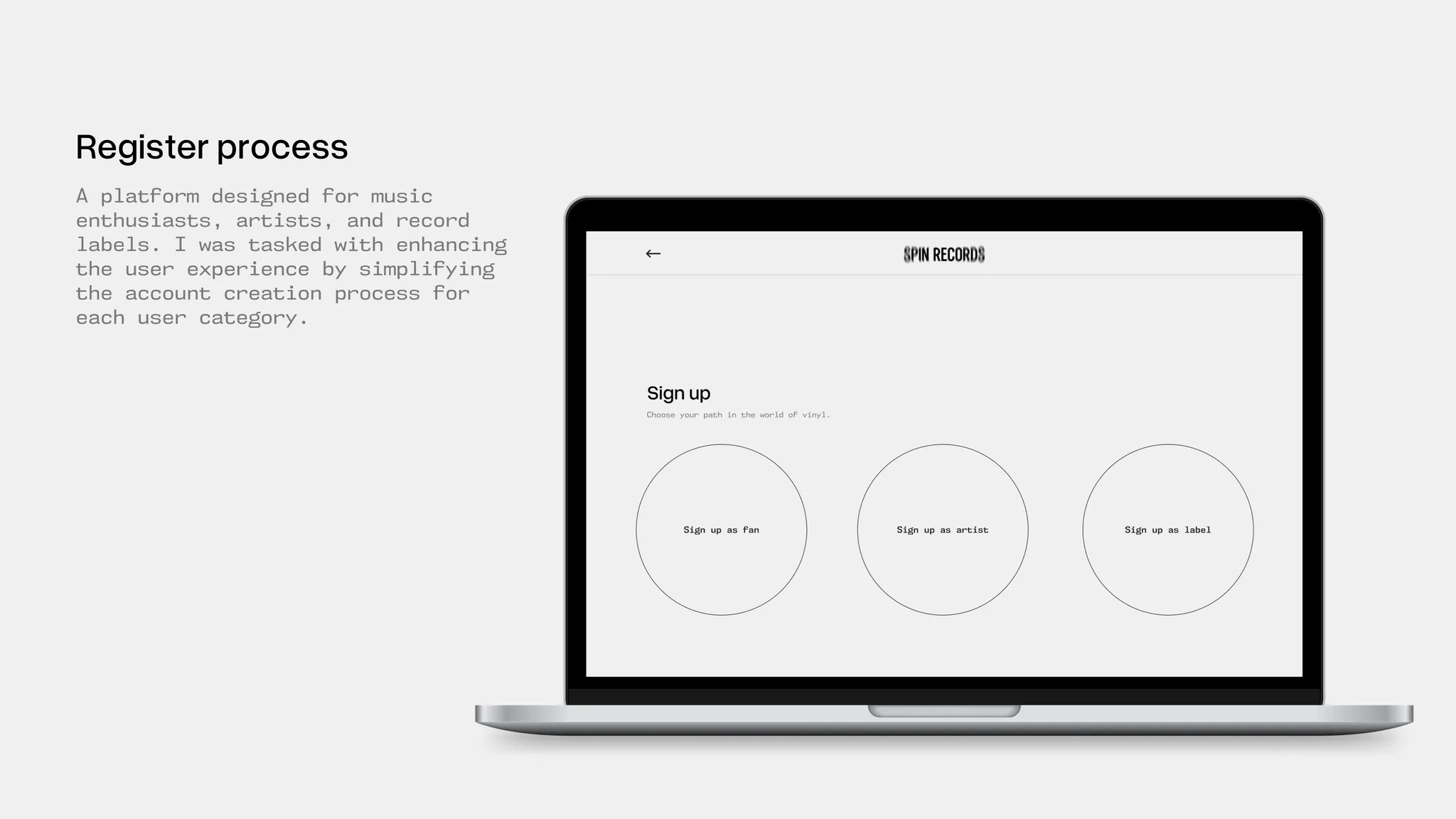 Spin Records - Vinyl Website case study visual 5