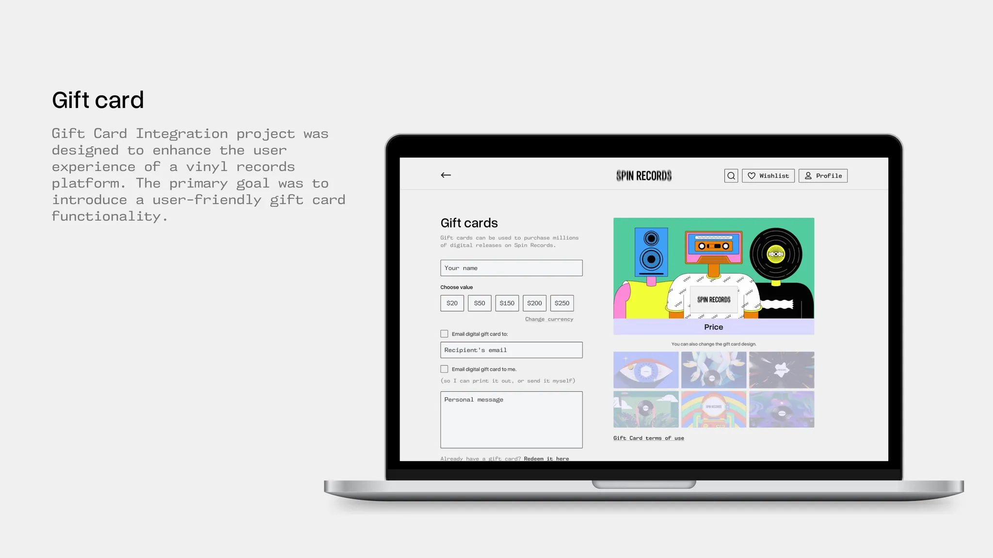 Spin Records - Vinyl Website case study visual 7